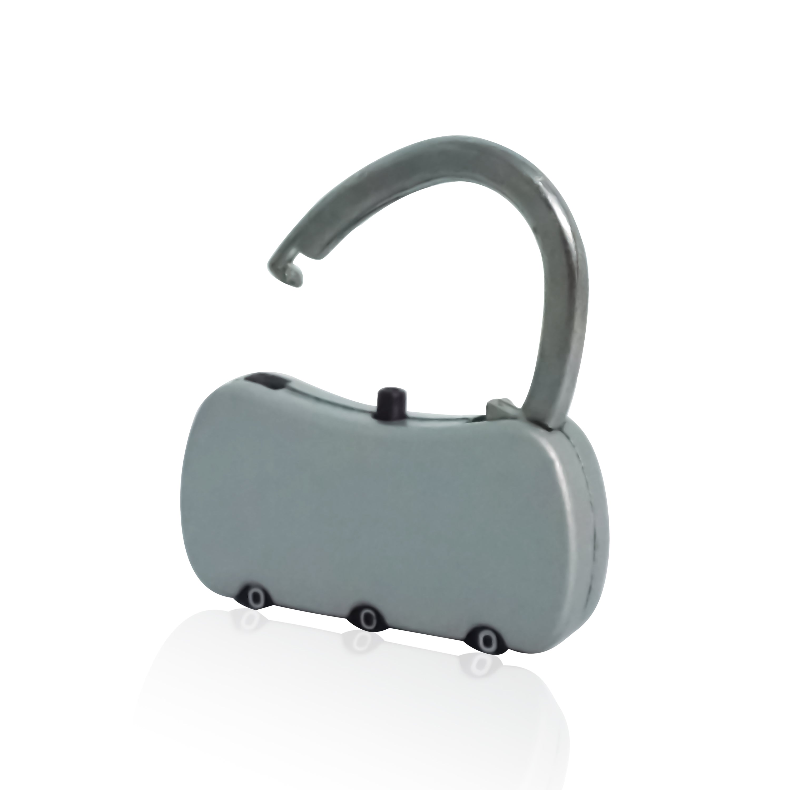 Stainless steel combination padlock with reset feature Stainless steel combination padlock with reset feature